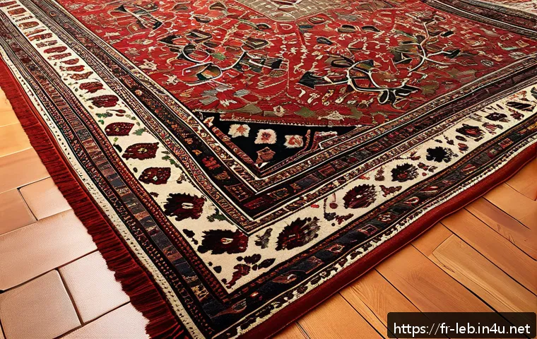레바논 기념품으로 인기 있는 아이템 - A richly detailed handwoven Lebanese carpet from the Bekaa Valley displayed in a cozy, sunlit living...
